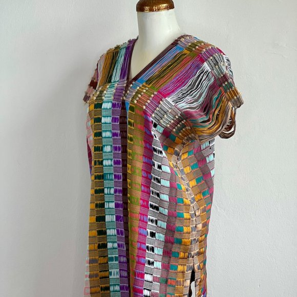 Last Chance Colorful Woven Mexican Top - Picture 4 of 8